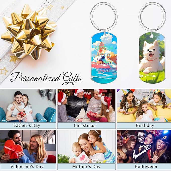 Custom Keychain with Picture, Personalized Keychain with Engraving Photo/Text - Image 6
