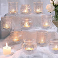 DARJEN 12Pcs Clear Votive Candle Holders by DARJEN