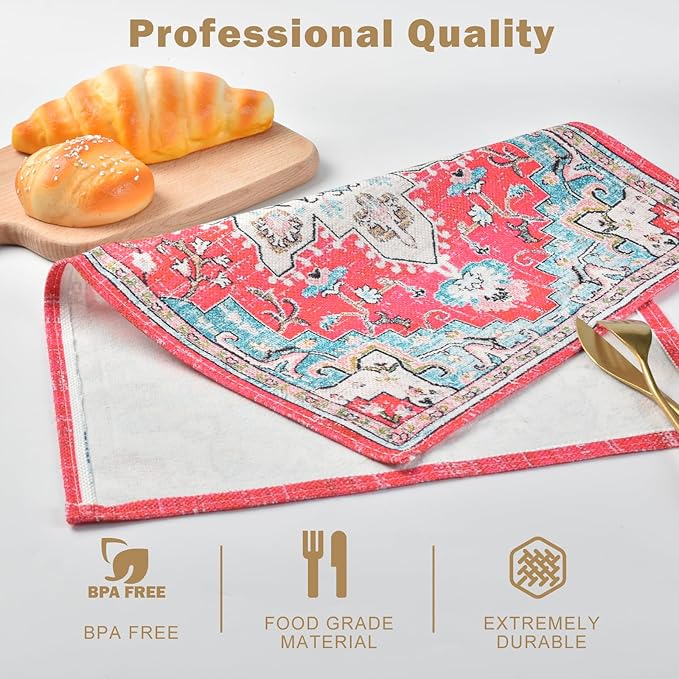 Snycler Table Runner Boho Table Runners Vintage Elegant Farmhouse Table Center - Image 2