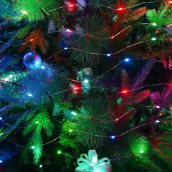 2 Pack Each 20FT 60LED Fairy Lights Battery Operated, RGB Color Changing String - Image 8