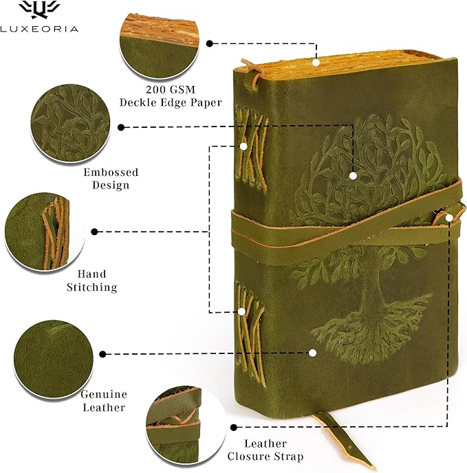 LUXEORIA Tree Of Life Leather Journal - Image 5