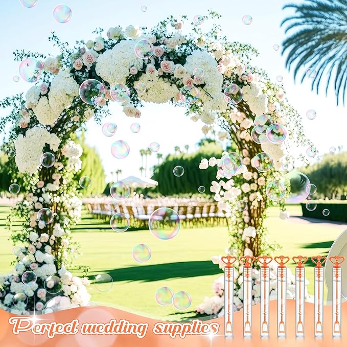 150 Pcs Bubble Wands Bulk for Wedding Party Mini Heart Wand - Image 5