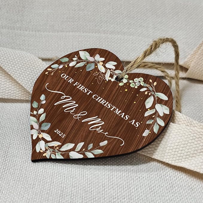 2025 First Christmas Married Ornament, First Year as Mr and Mrs Christmas - Image 5