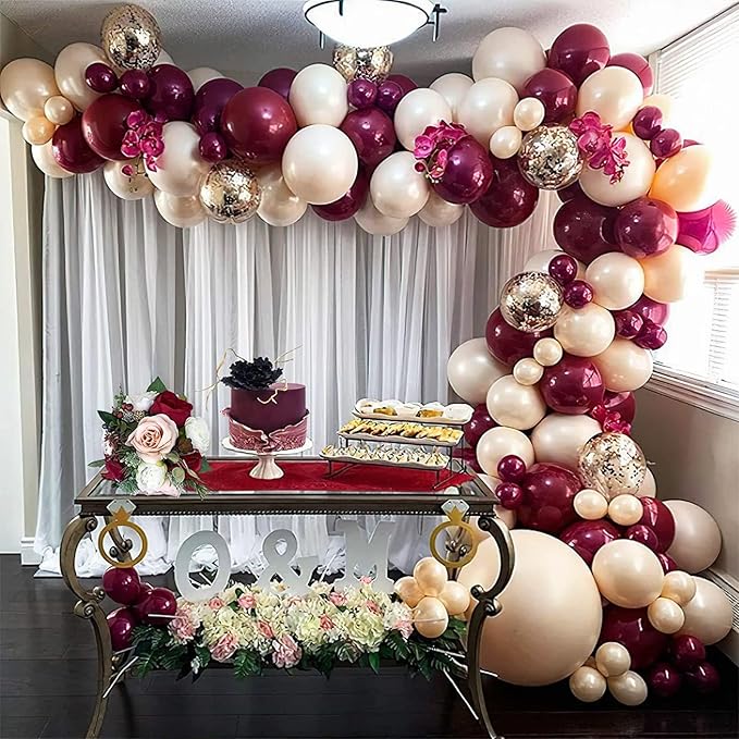 Chrome Fuchsia Balloons, Shiny Thick Chrome Metallic Magenta Latex Helium - Image 6