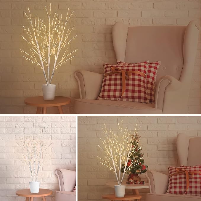 Lighted White Birch Branches - Image 8