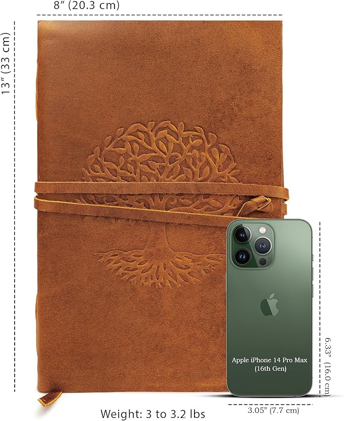 LUXEORIA Tree Of Life Leather Journal - Image 2