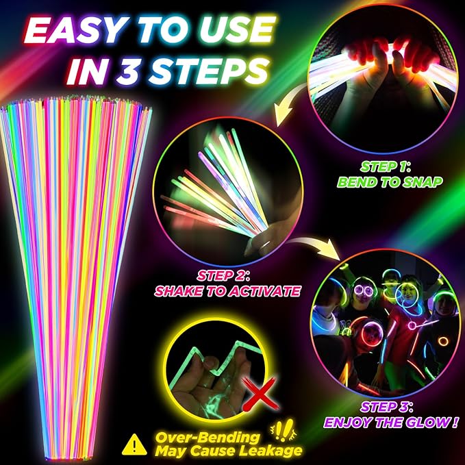 100Pcs Glow Sticks - Image 5