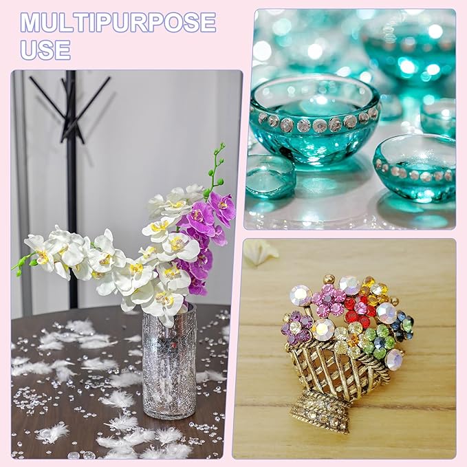 14400-Pack Acrylic Diamonds, 0.12 Inch/3mm Wedding Table Scatter Confetti - Image 5