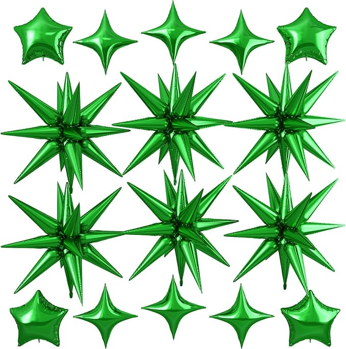Green Star Balloon by Cledeco