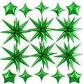 Green Star Balloon by Cledeco