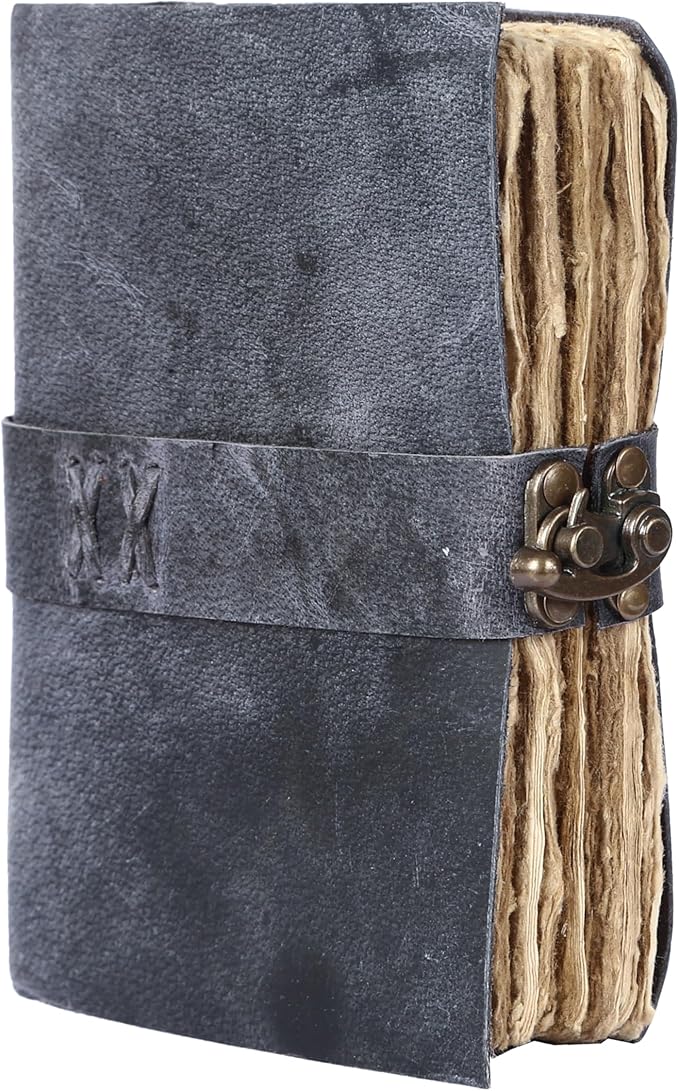 Vintage Leather Journal Handmade Buffalo Non-Refillable Deckle Edge Paper – by KomalsPassionLeather