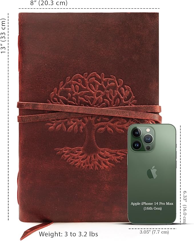 LUXEORIA Tree Of Life Leather Journal - Image 2