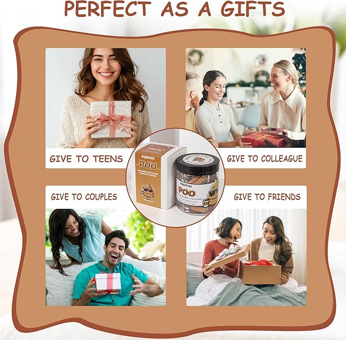 Positive Poo Jar – 60 Funny Affirmation Cards, Gag Gifts - Image 5