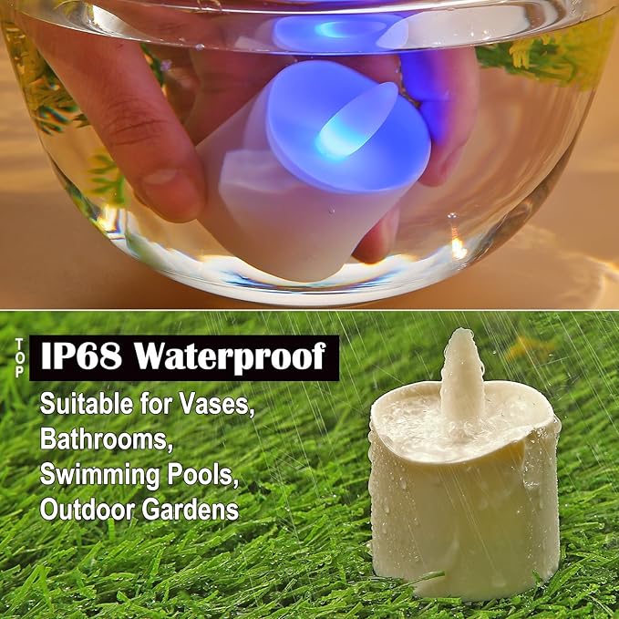 HL Flameless Candles with Remote Timer&Charging Station, 60+Hours Rechargeable - Image 4