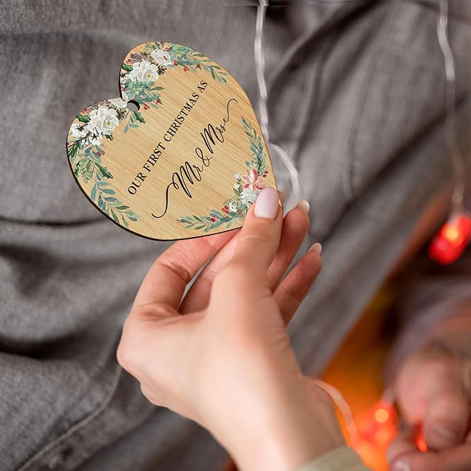 2025 First Christmas Married Ornament, First Year as Mr and Mrs Christmas - Image 3