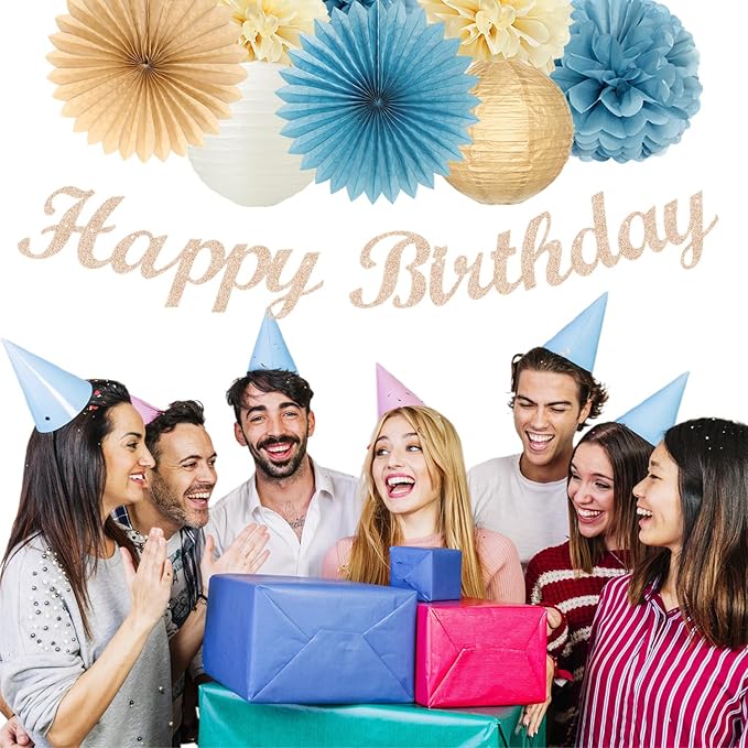 Light-Dusty Blue 18th Happy-Birthday Party-Decorations - Image 6