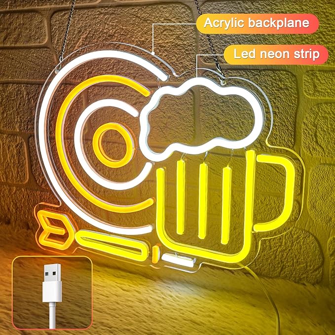 Beer Darts Neon Sign, Neon Signs - Image 2