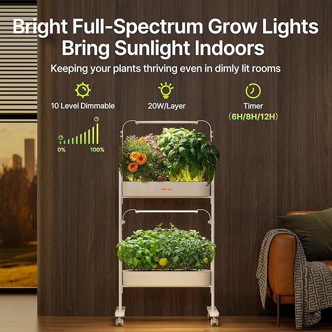 SUNCOZE 2-Tier Hydroponics Growing System Kit - Image 5