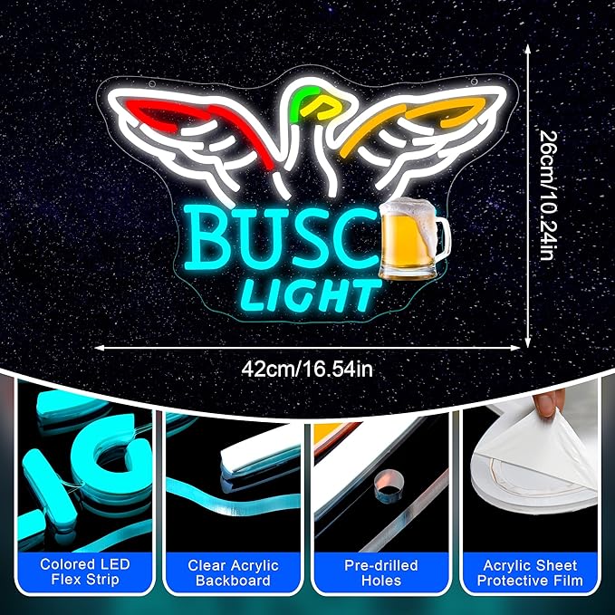 Beer Neon Sign Light for Wall Decor - Image 5