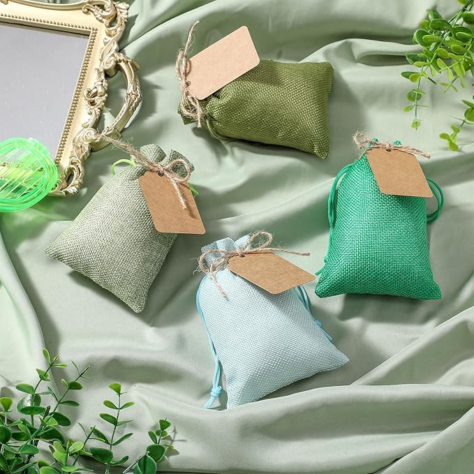 Woanger 100 Pcs Burlap Gift Bags - Image 7