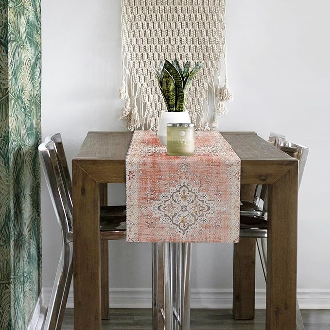 Snycler Table Runner Boho Table Runners Vintage Elegant Farmhouse Table Center - Image 4