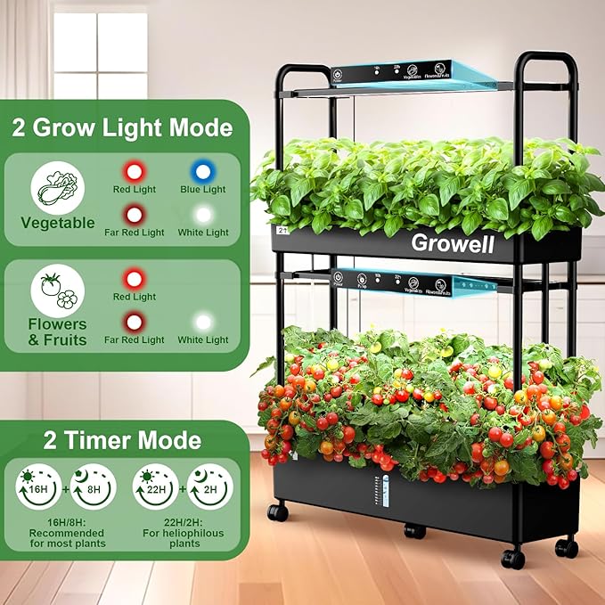 Large Hydroponics Growing System Kit, 60 Pods Vertical Hydroponic Garden - Image 5