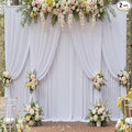 10ft x 15ft White Wrinkle Free Backdrop Curtains by ENJOYYOURPARTY