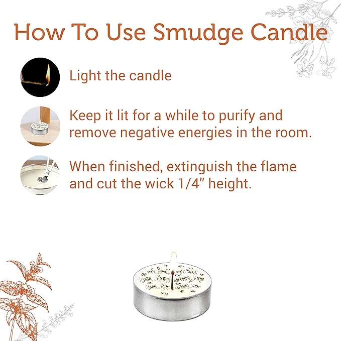 SOUL STICKS 12 Pack Little Smudgies Tealight Candles Smudge Candle - Image 5