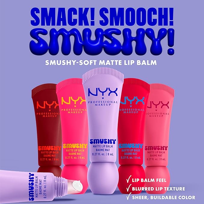 NYX PROFESSIONAL MAKEUP Smushy Matte Lip Balm, Tinted Lip Moisturizer - Image 5
