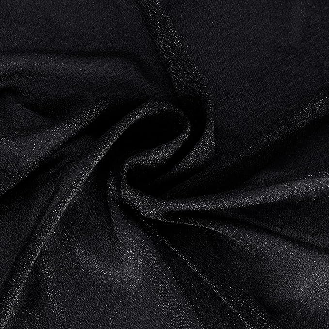 Black Wedding Arch Draping Fabric 29" x 20 FT Black Drapes - Image 6