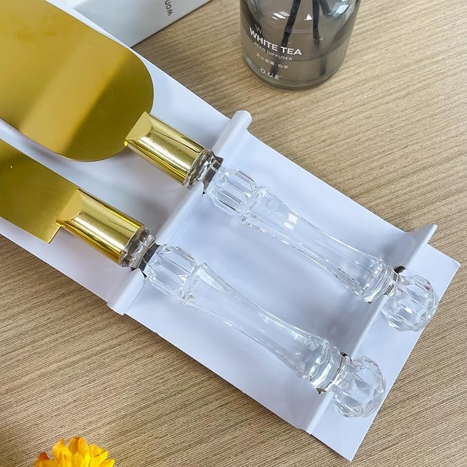 Elegant Cake Knife and Server Set - Image 5