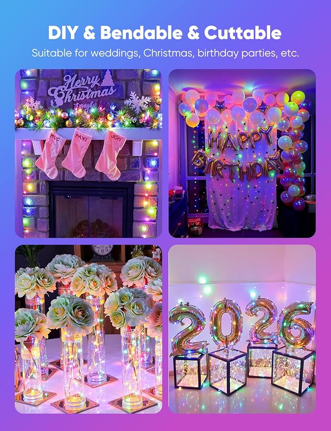 Minetom 12 Pack Fairy Lights Battery Operated String Lights, 8 Modes & Timer - Image 7
