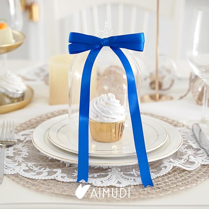 AIMUDI Royal Blue Bows 5 × 10" Satin Bows - Image 7
