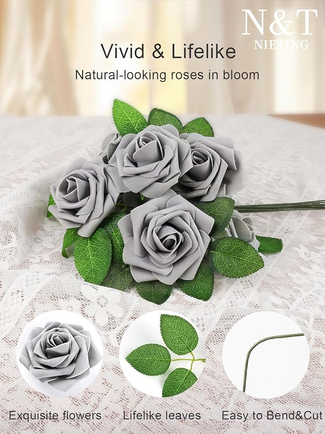 N&T NIETING Artificial Rose, Home Display - Image 7