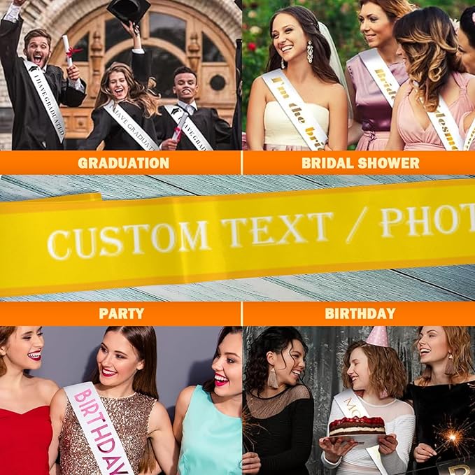Custom Sash, Personalized Birthday Sash - Image 6