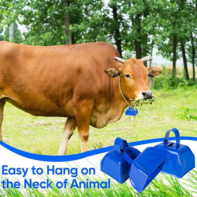 Cow Bells Noise Makers Blue Cheering Bell - Image 6