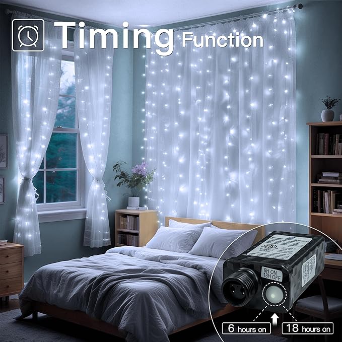 Christmas Decorations Connectable White String Lights Indoor, 150 LED Super - Image 7