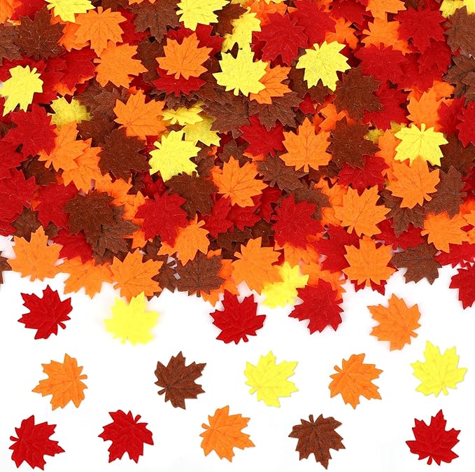 MARFOREVER Fall Felt Maple Leaf Confetti by MARFOREVER