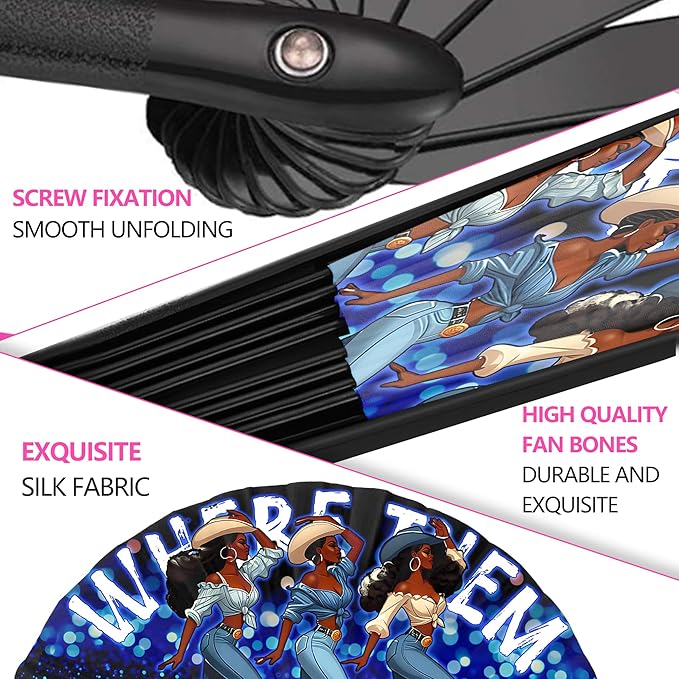 Boots On The Ground Hand Fan, Where Them Fans At Folding Fans, Clapping - Image 4