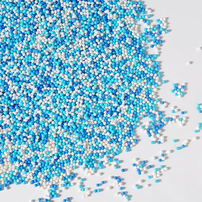 Blue Edible Pearl Sprinkles 2mm, Nonpareils Sprinkle - Image 3