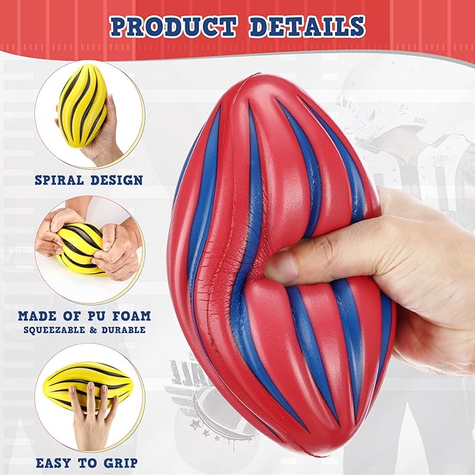 Jerify 12 Pcs Mini Foam Footballs - Image 4
