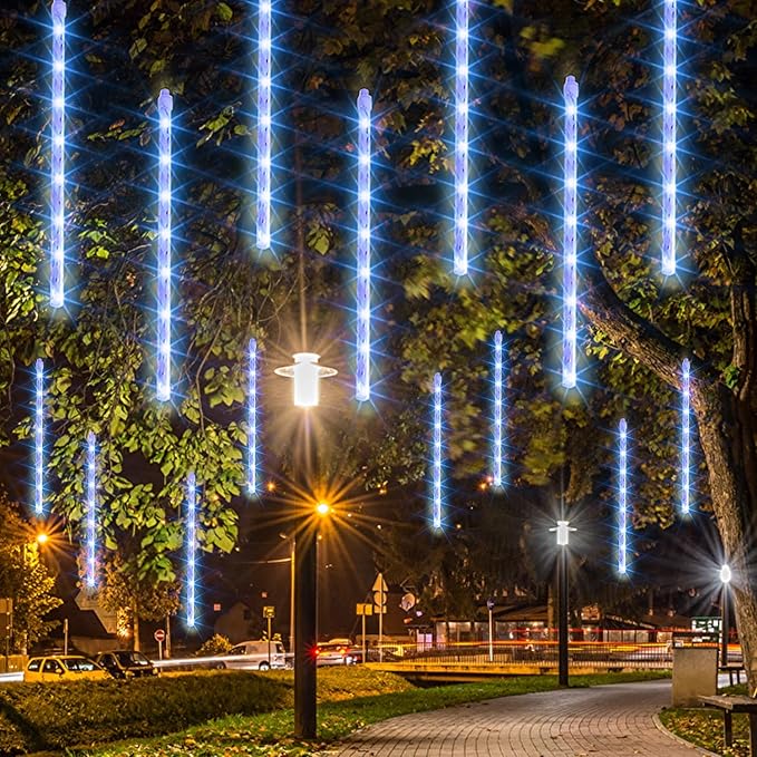 Dazzle Bright Christmas Lights Outdoor, 288LED Meteor Shower Rain Lights 12 - Image 5