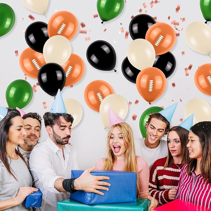 12 Inch Football Printed Party Balloons - Image 6