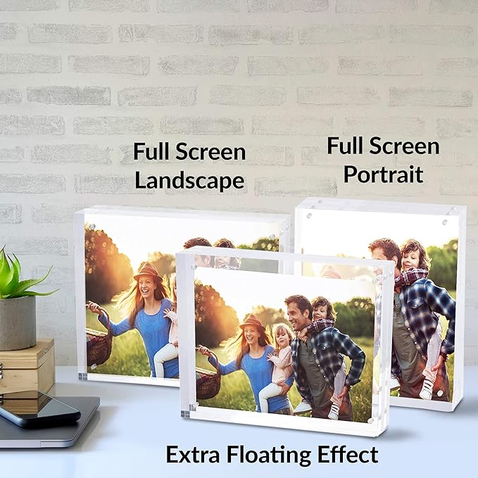 SimbaLux Magnetic Acrylic Picture Photo Frame 8x10 inches 24mm Thick - Image 3