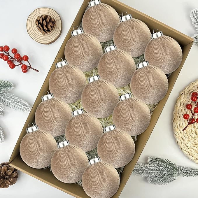 Brown Velvet Christmas Ornaments by Leetous