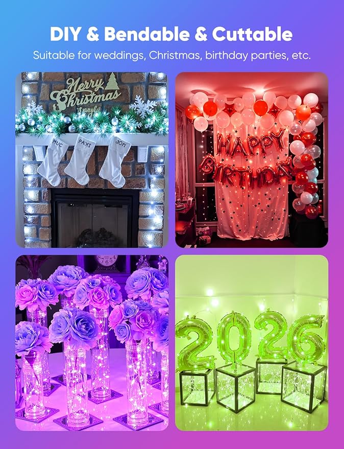 Minetom 12 Pack Fairy Lights Battery Operated String Lights, 8 Modes & Timer - Image 8