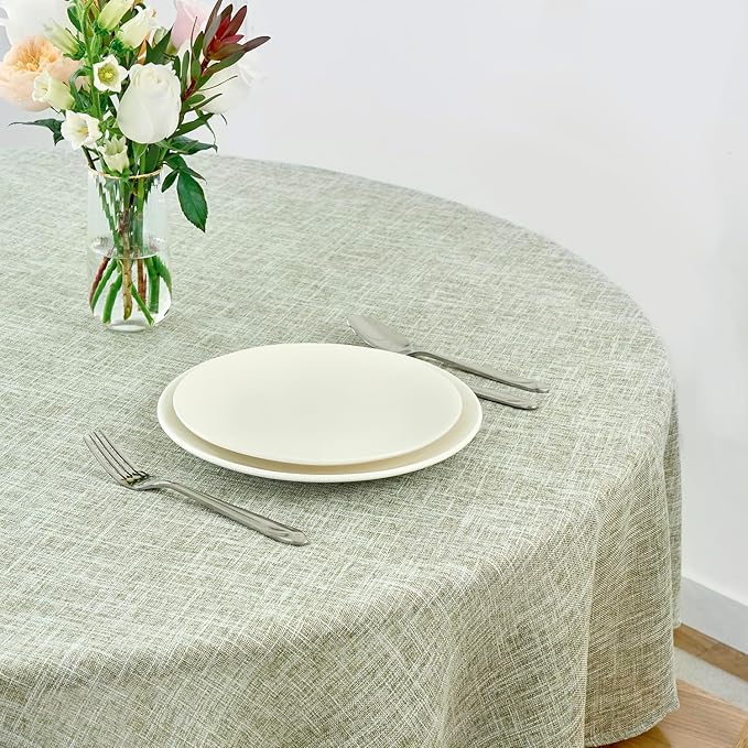 maxmill Flaxy Faux Linen Tablecloth - Image 3