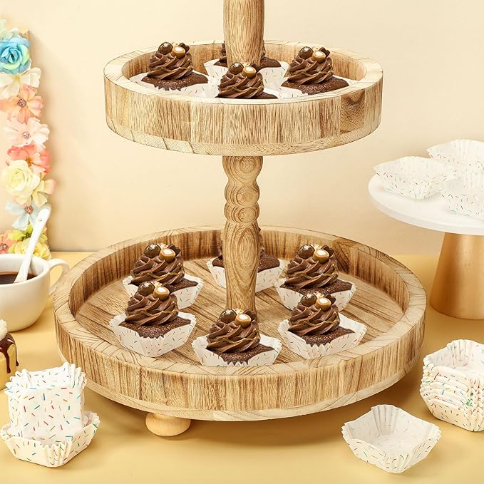 Tanlade 350 Pcs Square Mini Cupcake Liners Disposable Brownie Baking Pan Liners - Image 4