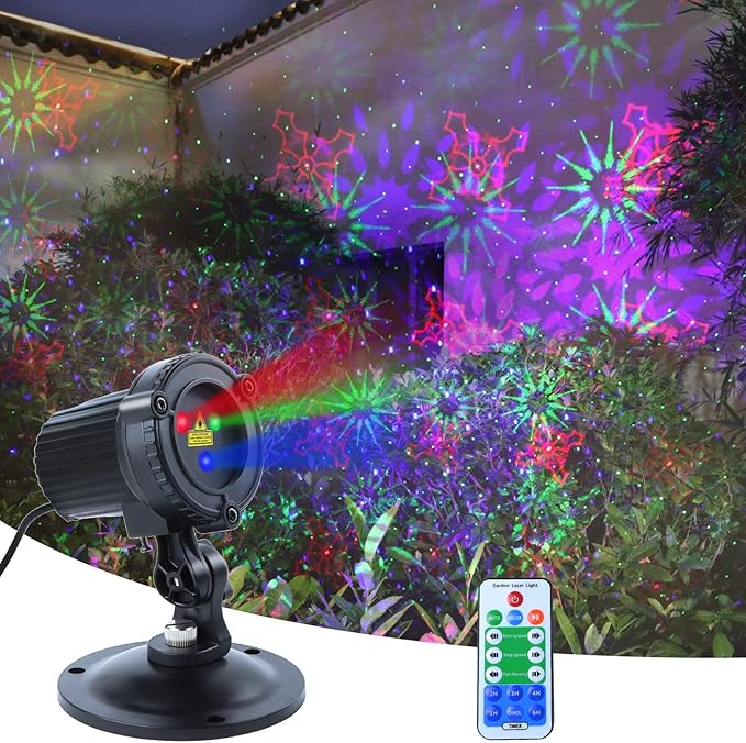Outdoor Laser Christmas Projector Lights 18 Pattern Decorative Laser Projector - Image 4