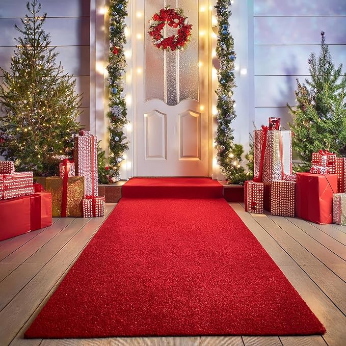 BannerBuzz Hollywood Red Carpet Runner – Premium Non-Slip 3x10 ft Aisle Rug - Image 2